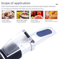 Refractómetro de azúcar ATC Brix, medidor de alta concentración, densímetro para fruta, salsa, jugo, mermelada, bebidas, 28-62% - details 2