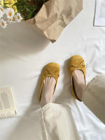 Cabeza redonda boca poco profunda solo zapatos nuevo retro suela suave Doudou zapatos casual fondo plano un pedal ladyshoes - details 37
