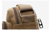 Bolso de hombro de lona para hombre, bandolera de lona de estilo coreano, para viajes de ocio al aire libre, bolso de hombro portátil - details 11