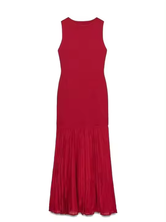 OUWU- Vestido de vacaciones sin espalda con cuello en V y manga larga de punto a rayas de arco iris para mujer, elegantes vestidos de calle de verano - 1