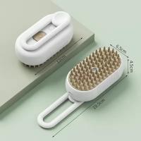 Cepillo de masaje con pulverizador para perros y gatos, cepillo de vapor con un botón, plegable, giratorio, flotante, para depilación - details 6