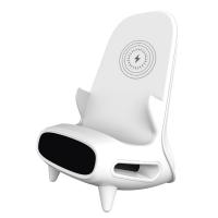Cargador Inalámbrico, 15W Qi rápido cargador inalámbrico de pie con amplificador de sonido de diseño, regalo único para él, su padre, esposo, novio (sin adaptador de CA) - details 1
