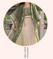 Camisa de manga grande para mujer, conjunto completo estampado elegante Hanfu, Falda plisada con cintura, fresco diario, primavera, verano y otoño - details 8