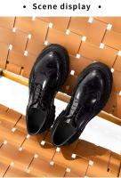 Block UK Business Zapatos formales de oficina de boda de cuero genuino para hombres, función transpirable e impermeable, resortes de malla - details 2