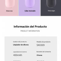 Cepillo de Limpieza Facial de Silicona Resistente al Agua Masajeador Ultrasónico de Belleza para Todos los Tipos de Piel Herramienta de Cuidado de la Piel Eléctrico Compressa Caliente - details 1