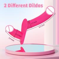 Doble pene doble extremo Strapon ultra elástico arnés cinturón correa en el dildo juguetes sexuales adultos para parejas de mujer anal suave dildos - details 6