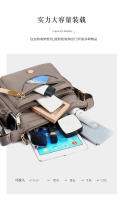 Bolso de hombro multicapa Bolso de mensajero de nylon antisalpicaduras de gran capacidad Mochila casual para mujer - details 12
