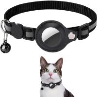 Collar para gato ajustable reflectante Breakaway con soporte para AirTag y campana – Collar de seguridad impermeable para gatitos/adultos - details 7