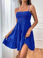 Vestido Mini de Verano 2024 Vestido Elegante sin Mangas para Mujer Color Negro - details 1