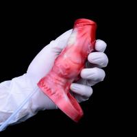 Empaque privado Sexy LICKER Función de eyaculación Funda de silicona de fantasía Extensor Funda para agrandamiento del pene Juguetes sexuales para hombres 18+ - details 7
