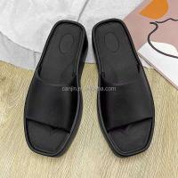 Nuevas zapatillas de plataforma de tacón inclinado romano con palabra Drag para mujer de alta calidad a la moda 2025, sandalias deslizantes con altura para niñas - details 7