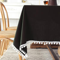 Mantel de tela de algodón lavable para boda, fiesta, comedor, banquete, decoración navideña de Año Nuevo, mantel uriou - details 5
