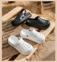 Zuecos de mujer 2024, novedad, sandalias de plataforma gruesa, cómodas pantuflas de moda, sandalias de playa de verano - details 12