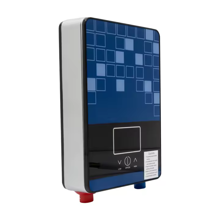 Calentador de agua portátil de 6500 W con grifo LED, digital, sin depósito, para baño o cocina - 1