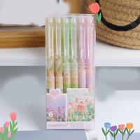 Bolígrafos de Gel borrables de tulipán, bolígrafo neutro para escritura de paisaje, bolígrafos de Gel de estilo coreano Kawaii con borradores, suministros escolares - details 1