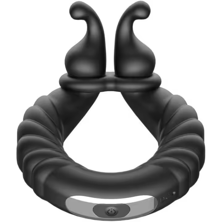Anillo vibratorio para pene, juguetes sexuales masculinos recargables para adultos, 10 modos de vibración, anillos para pene para una erección más larga, más dura y más fuerte - 1