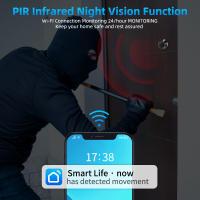 Cámara de puerta inteligente con WiFi, mirilla de vídeo con visión nocturna, PIR, detección de movimiento, visor de puerta, 1080P, 4,3 pulgadas, Tuya, Alexa - details 4
