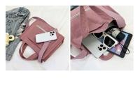 Bolso cuadrado de pana de Labubu (nuevo modelo) – Tendencia internacional, bolso de mano y bandolera estilo 'ins' para mujer - details 0