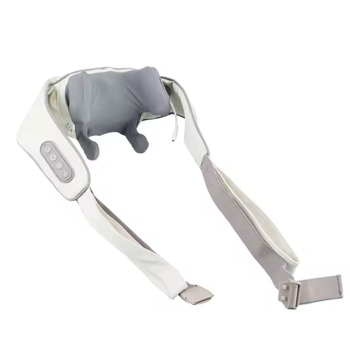 Masajeador de hombro trapecio, masajeador de hombro y cuello amasado, masajeador de cuello con correa, chal de masaje eléctrico - 1
