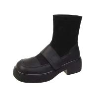 Nuevas botas de combate Oxford de tobillo de marca alta, zapatos largos de moda para mujer, Guangzhou barato - details 0
