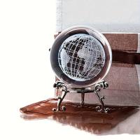 Esfera de Cristal de la Tierra, Bola de Vidrio Tallada a Mano para Decoración del Hogar y Oficina, Adorno Creativo de Escritorio para Sala de Estar, Uso Versátil en Interior/Exterior, Decoración Estética de la Habitación - details 3