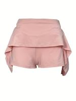 Falda Corta Deportiva para Mujer para Tenis, Bádminton, Yoga - Estilo Atlético Casual, Color Sólido, Mezcla de Poliéster y Spandex Elástico, Lavable a Máquina - Primavera/Verano/Otoño - details 4