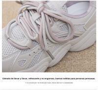 Nuevos zapatos casuales versátiles deportivos, zapatillas para correr de moda con plataforma de malla. - details 6