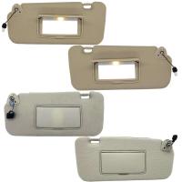 Nissan Murano 2009, 2010, 2011, 2012, 2013, 2014 Parasol interior con espejos beige claro parasoles grises izquierdo y derecho - details 0