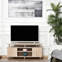 Mueble TV Moderno para Pantallas de 55 Pulgadas Mesa de Salón con 2 Puertas y 2 Estantes Roble - details 1