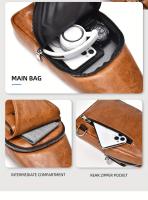 Nuevo bolso de mensajero unisex impermeable y resistente al desgaste, bolso cruzado, bolso de mano, bolso de hombro, bolso de pecho, hecho de tela resistente al desgaste, gran capacidad con bolsillos grandes, fácil de transportar, adecuado para el trabajo - details 7