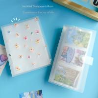 Álbum de fotos transparente de alta calidad de 3 pulgadas, de PP, con múltiples bolsillos intersticiales esmerilados, para colección de tarjetas DIY, regalos. - details 3