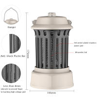 Lámpara antimosquitos eléctrica USB, recargable, para interiores y exteriores, luz eléctrica para atrapar mosquitos, señuelo para matar mosquitos - details 4