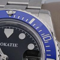 Reloj Automático ROKATIE 40mm NH35 Acero Inoxidable 904L Lujo de Negocios Luminoso Correa de Cuero - details 8