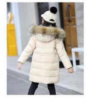 Chaqueta de Abrigo para Niñas Invernal 2025 Cálida, Gruesa, Capucha de Piel Sintética, Abrigo de Exterior para Adolescentes 2-12 Años - details 2