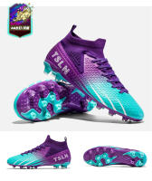 Zapatos de fútbol de marca para hombre, botas de fútbol de tobillo alto Unisex para exteriores, zapatillas cómodas de entrenamiento deportivo de fútbol sala FG/TF - details 38
