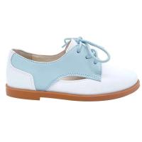 La suela de goma cómoda más vendida ata para arriba los zapatos de cuero casuales de los niños - details 1