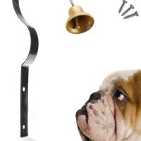 Campana colgante profesional para perros, timbre de entrenamiento de latón transparente fuerte con tornillos, suministros para mascotas, orinal - details 8
