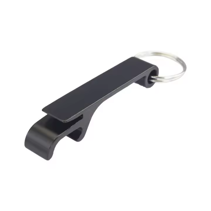 Abrebotellas de Metal Plano 50pcs Llavero de Aluminio Ideal para Regalos de Restaurante Personalizados - 1