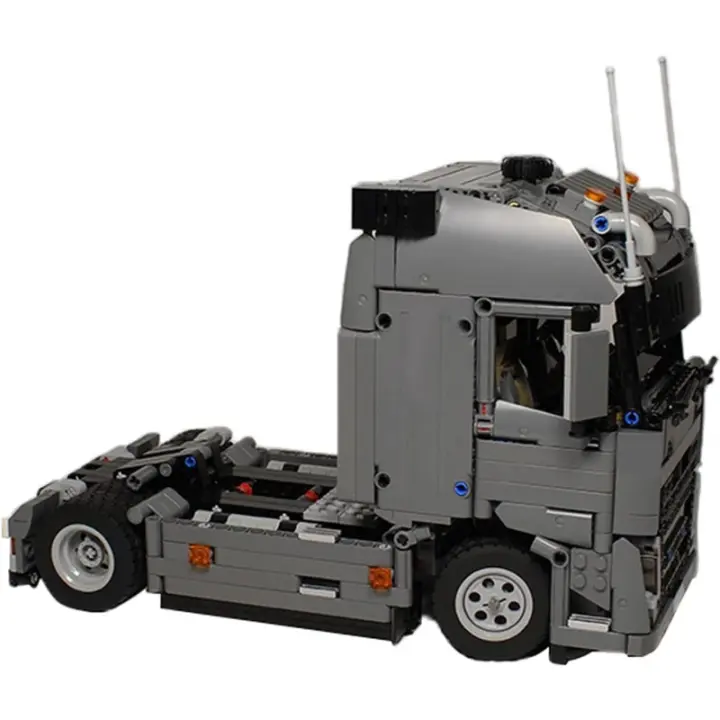 Juego de bloques de construcción de Tractor de ingeniería FH, Kit de construcción de modelo de camión transportador, gran vehículo de ciudad, juguete - 1