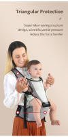 Taburete De Cintura Para Bebé, portátil, Toalla Para Llevar Delante Y Detrás, 0-36 meses - details 3