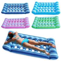 Cama inflable de agua para dormir, tumbona flotante de PVC, colchón de aire plegable para piscina, juguetes de natación al aire libre - details 0
