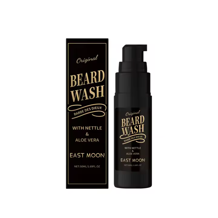 Champú Postbeard para hombres que hidrata, suaviza, nutre, limpia, controla la grasa y leche refrescante para el cuidado de la barba - 1