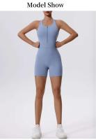 Ropa deportiva con cremallera para mujer, corsé corto de Lycra para mujer, ropa de entrenamiento, conjunto de gimnasio, ropa deportiva - details 1