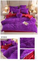 Juego de ropa de cama de lujo, edredón de terciopelo de visón Kawaii, con sábanas, individual y doble, color rosa cálido, para Otoño e Invierno - details 35