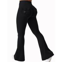 Pantalones de Yoga para Mujer Malla Ancha de Pierna Ropa de Trabajo de Compresión con Sensación Desnuda Novedad 2024 - details 6