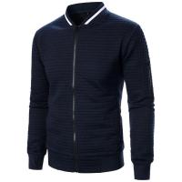 Cuadros de hombre, chaqueta con cremallera y cuello alto, nuevo estilo e - details 2
