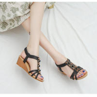 Sandalias Bohemias informales para Mujer, zapatos de Vestir con Punta Abierta, Playa, Verano - details 14