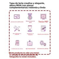 Keycap EVA Asuka transmisión de luz de cuatro lados PBT + material de PC proceso de sublimación en caliente conjunto pequeño completo（Teclado no incluido) - details 1