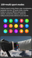 Reloj inteligente ET570, dispositivo con detección de frecuencia cardíaca, Bluetooth, llamada, función SOS, entrenamiento respiratorio, HD, novedad de 2024 - details 18