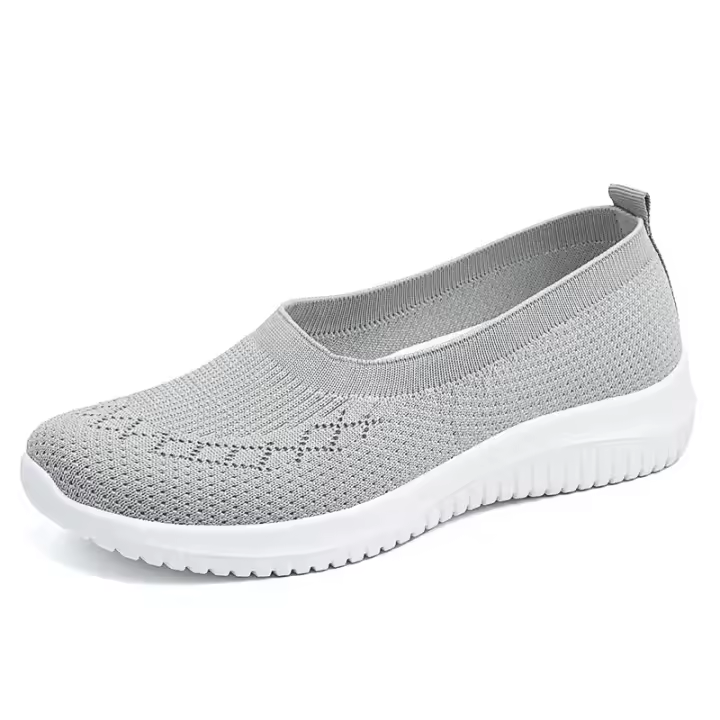 Zapatos de tela de suela suave para mujer, zapatos grandes de malla informales, deportivos, vulcanizados, tacones bajos, nuevos - 1